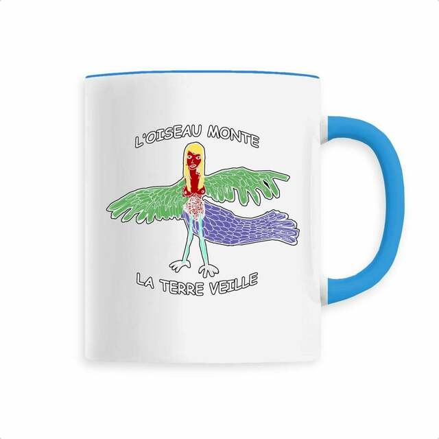 L'Oiseau Monte, la Terre Veille - Mug céramique - Image