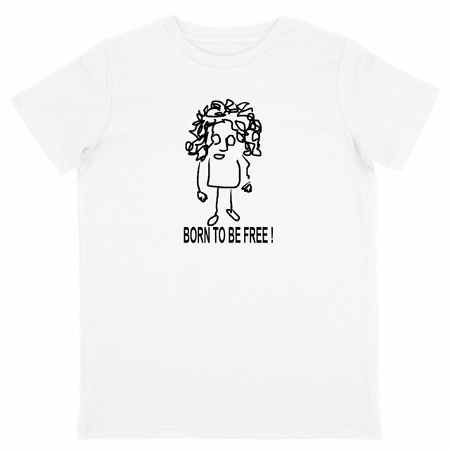 Born to be free-vF-N/B - T-shirt Enfant Léger - Image