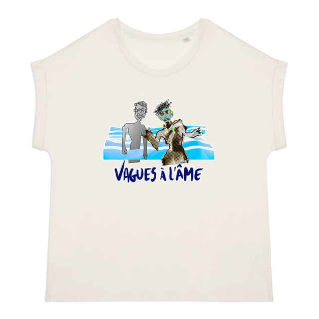 Vagues à l'Âme-Crop top Femme - Image