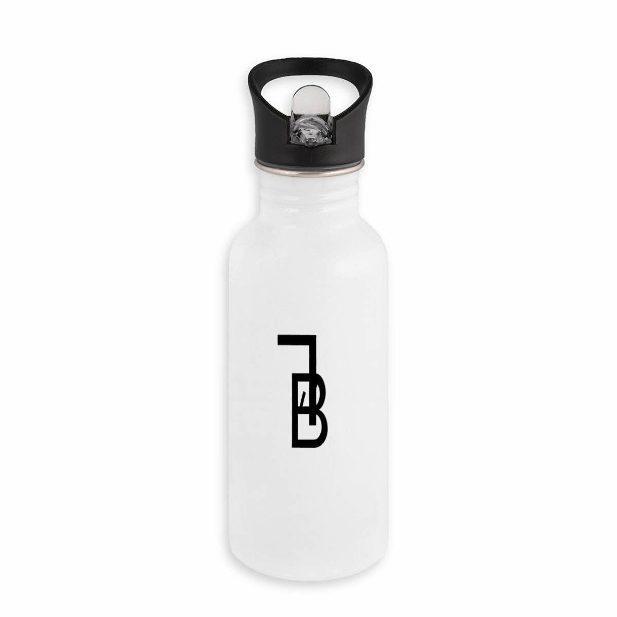 Image back Bouteille en inox avec paille