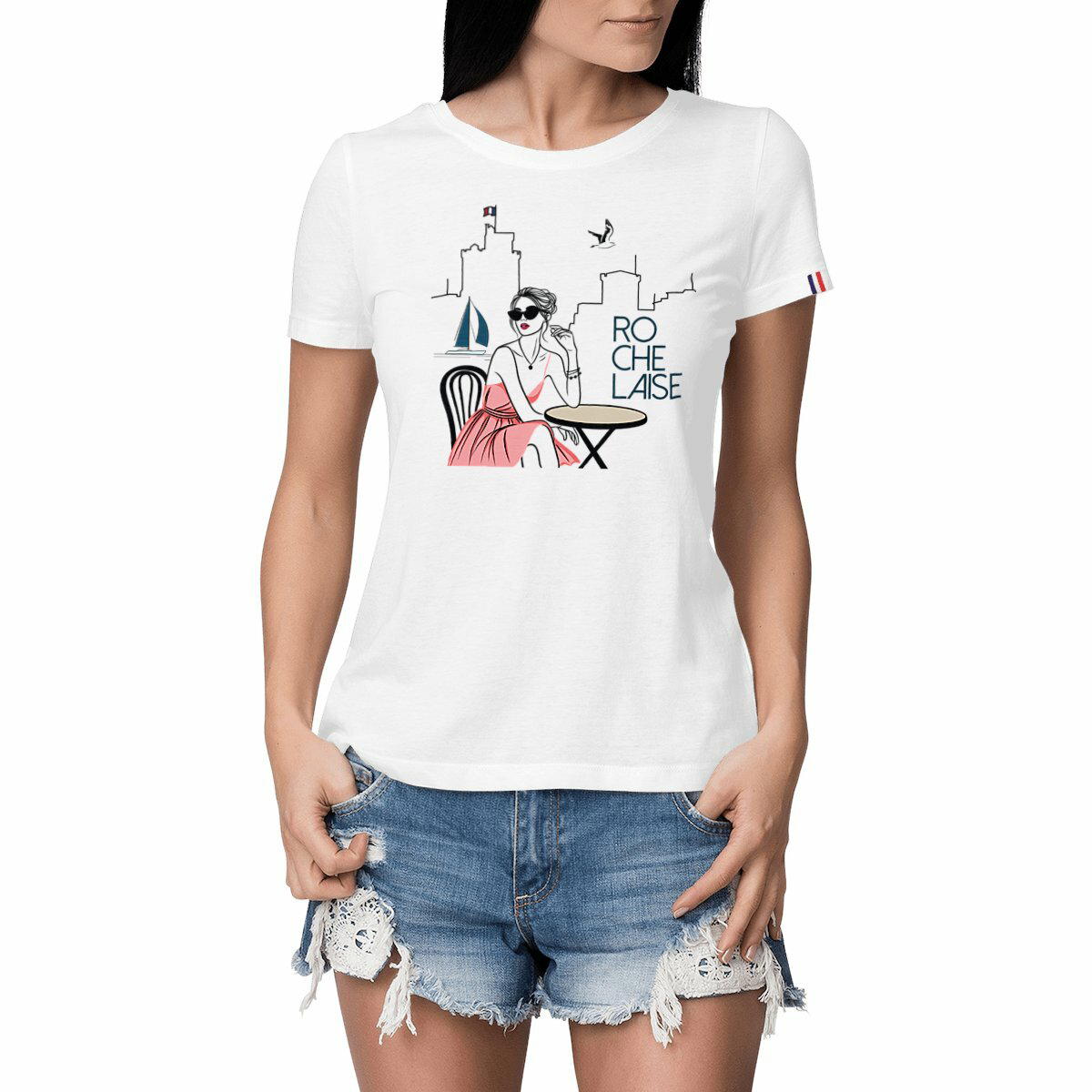 Image front T-shirt Femme Rochelaise - Made in France