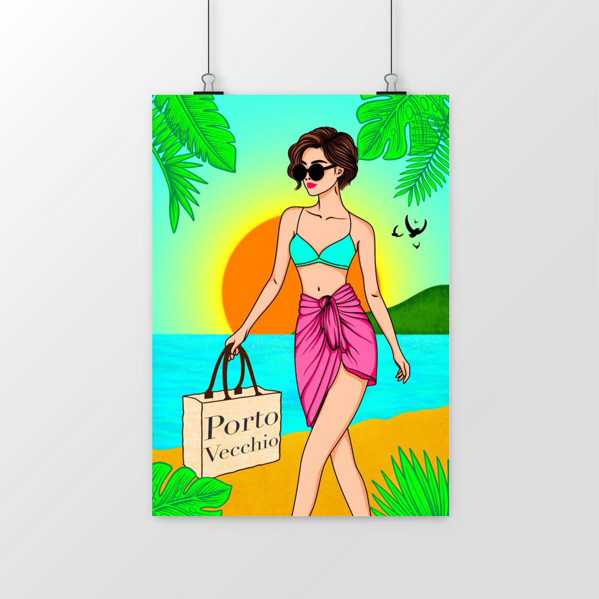 Image front Poster Vertical "Porto Vecchio""