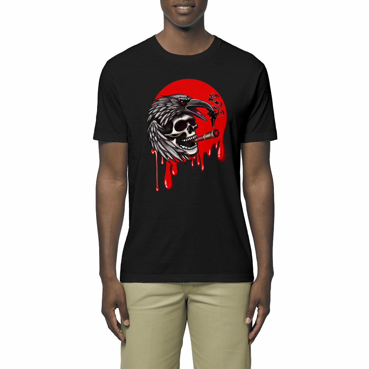 Image front T-shirt Unisexe Tête de mort