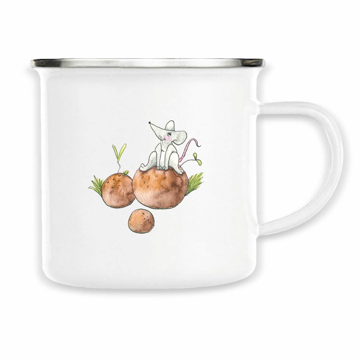 Image back Enamel mug - Little mouse