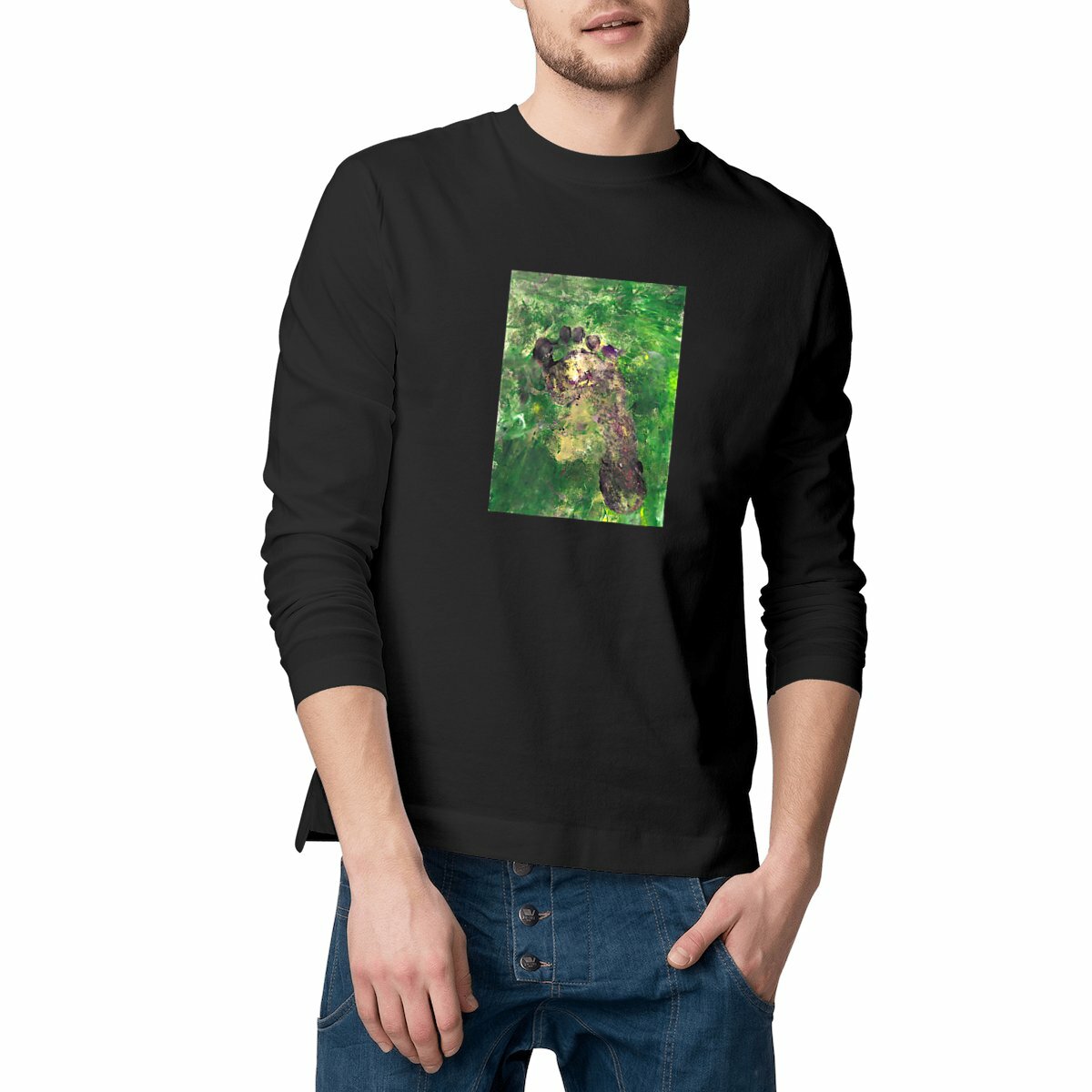 Image front Long sleeve T-shirt - The joy of connecting with the earth