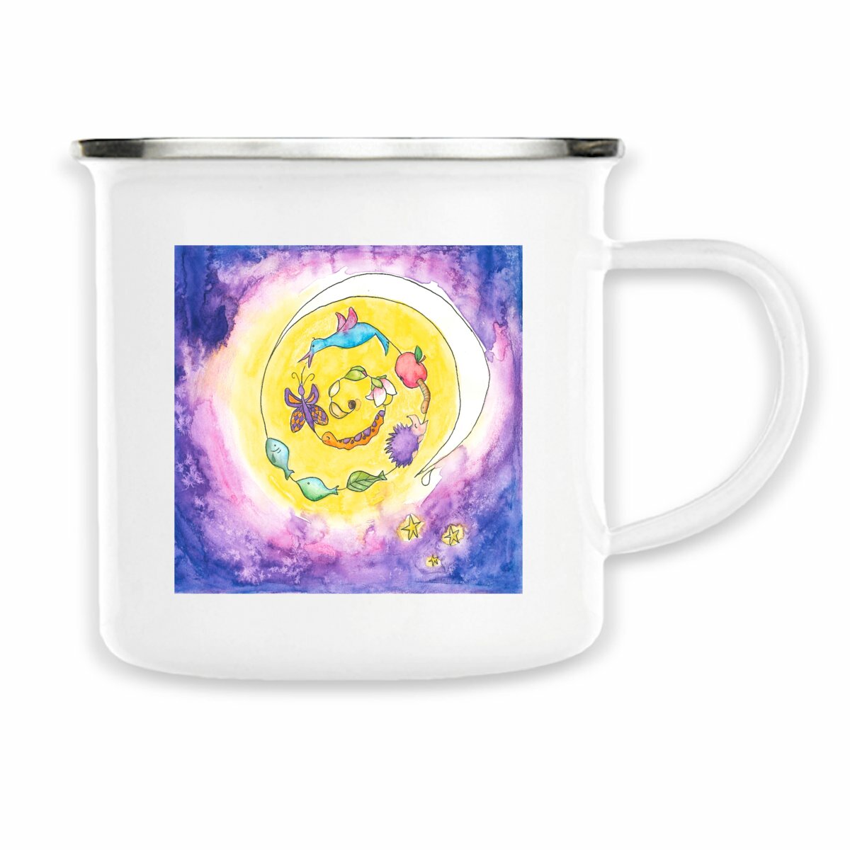 Image back Enamel mug - We are connected