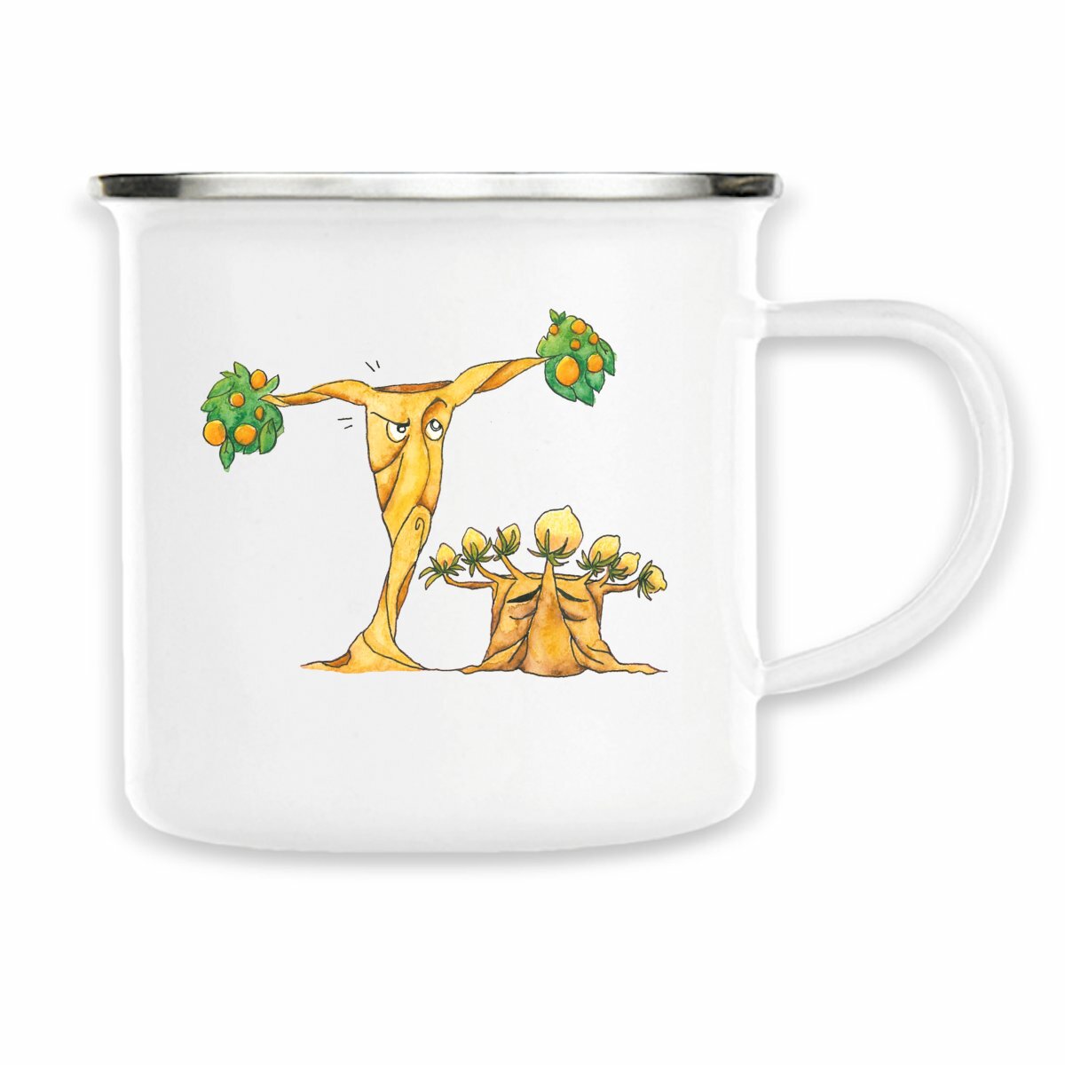 Image back Enamel mug - No more silly trees