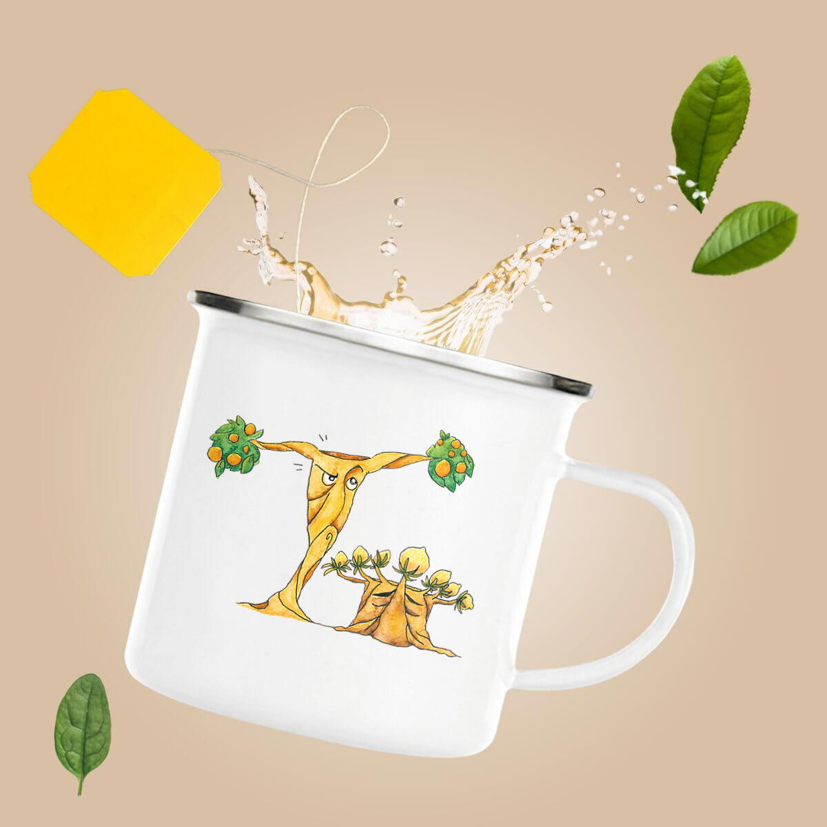 Image front Enamel mug - No more silly trees
