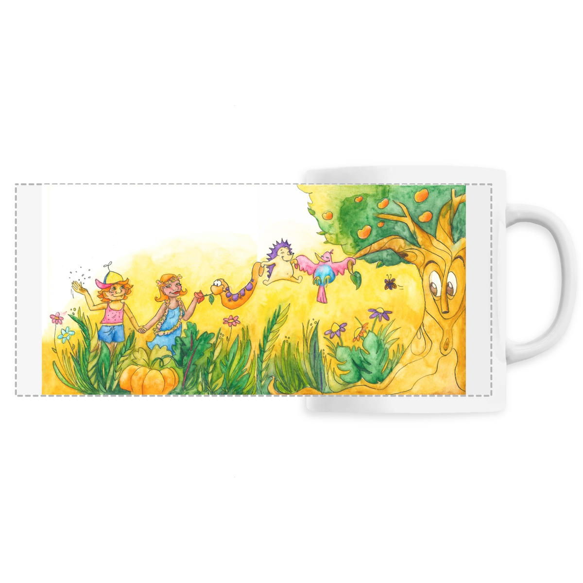 Image front Ceramic cup - One big family