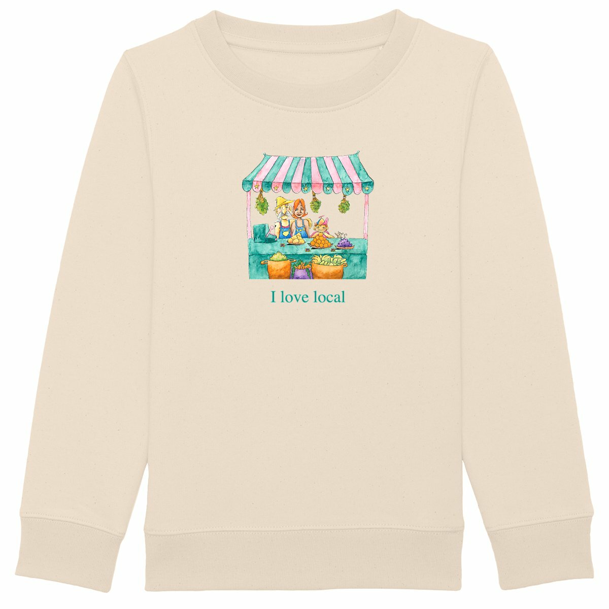 Image back Sweatshirt - I love local