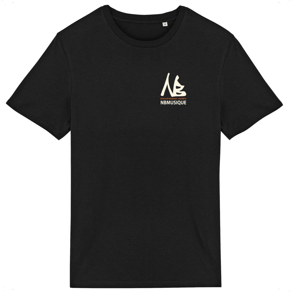 Image back T-shirt 100% coton bio / Logo NB Musique