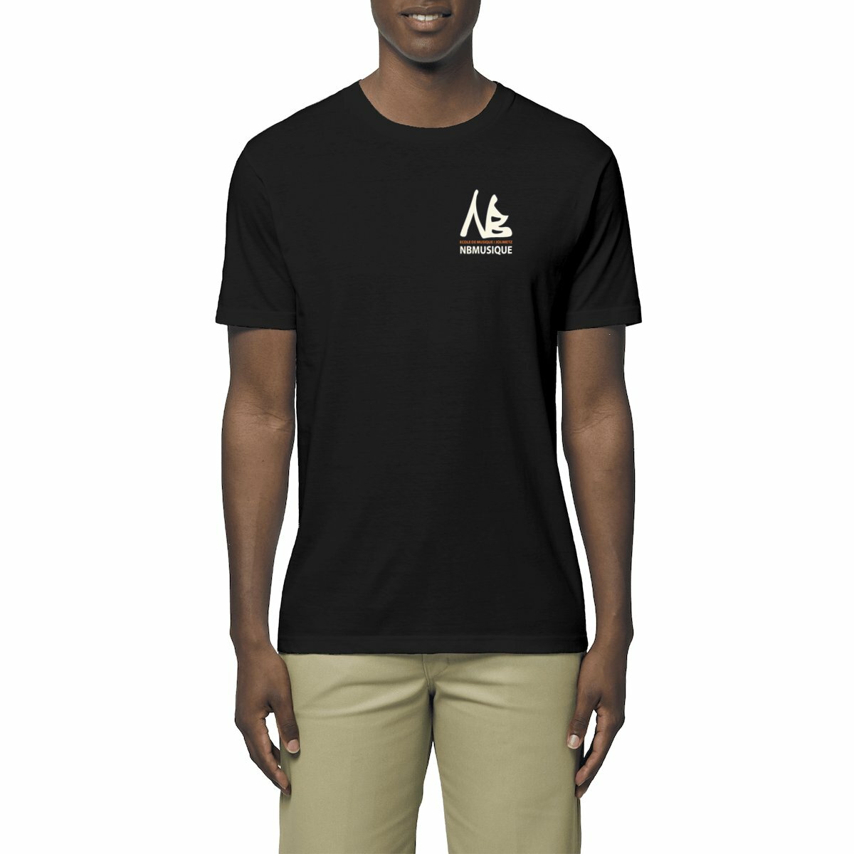 Image front T-shirt 100% coton bio / Logo NB Musique