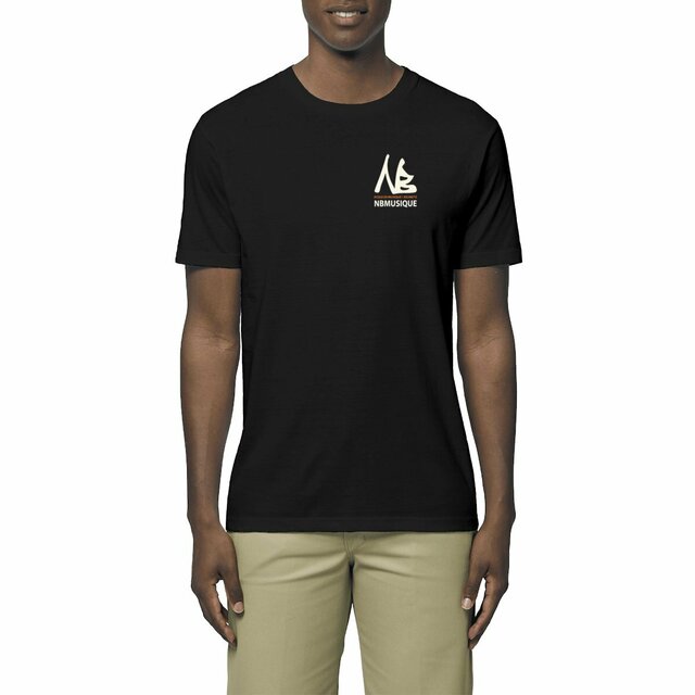 Image front T-shirt 100% coton bio / Logo NB Musique
