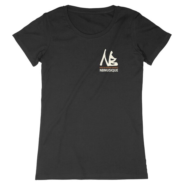 Image back T-shirt Femme 100% coton bio / Logo NB Musique