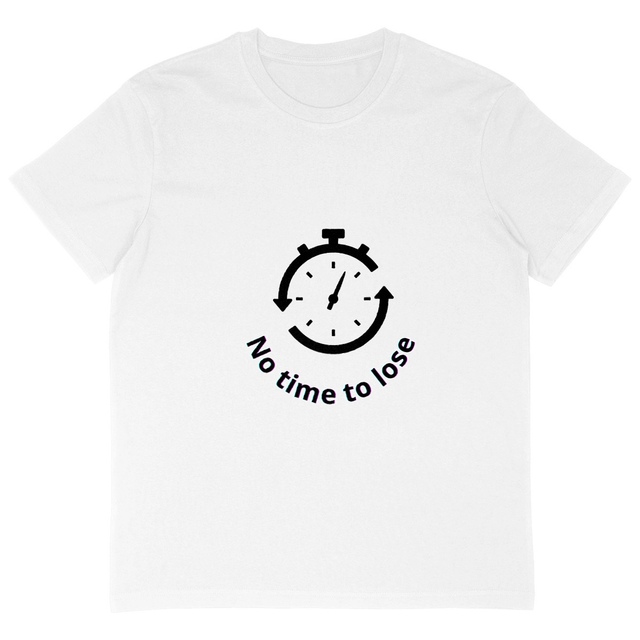 Image back T-shirt Homme Oversized No time to lose