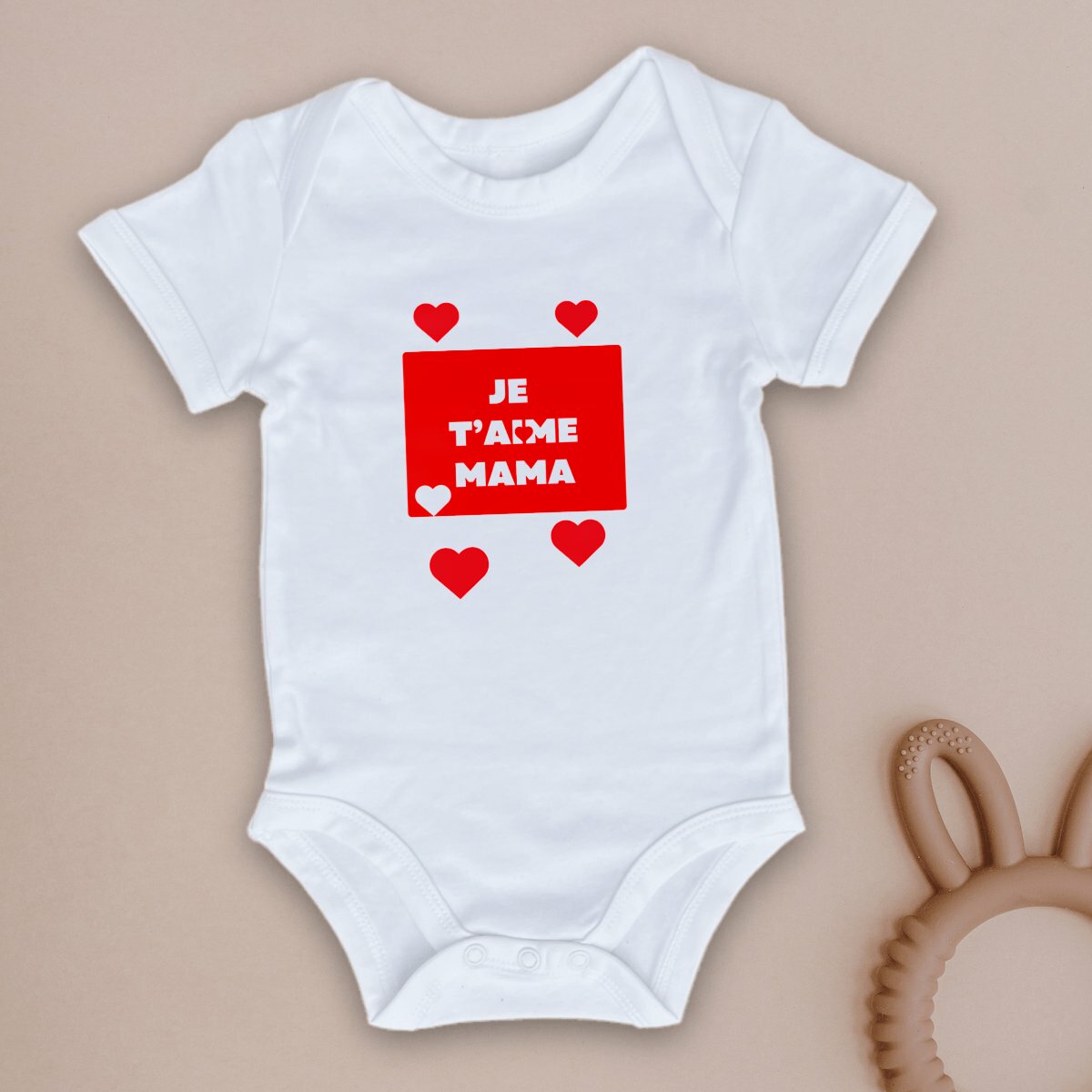 Image front Body bébé je t'aime Mama
