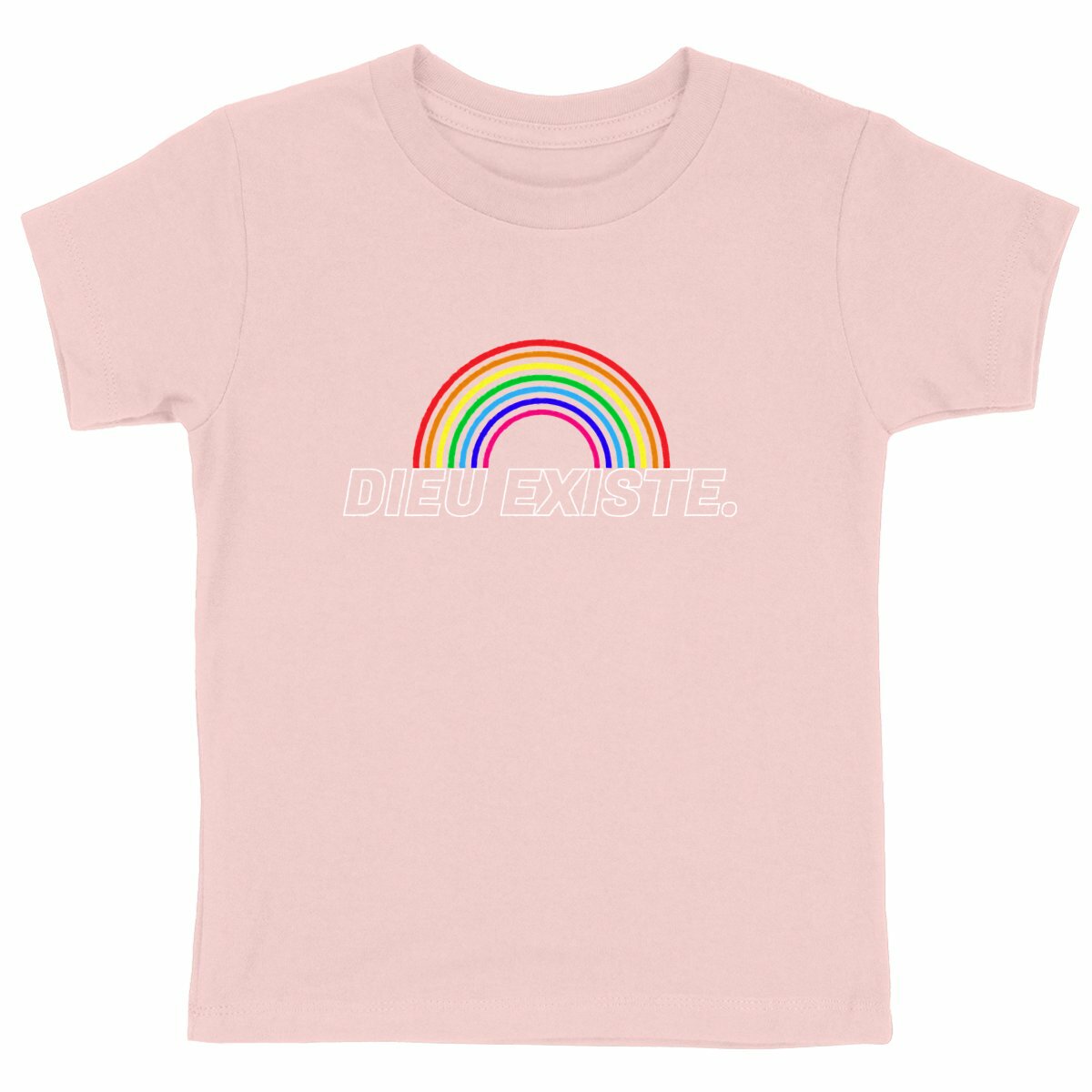 Image back T-shirt Enfant Unisex "Arc de Dieu" - Rose