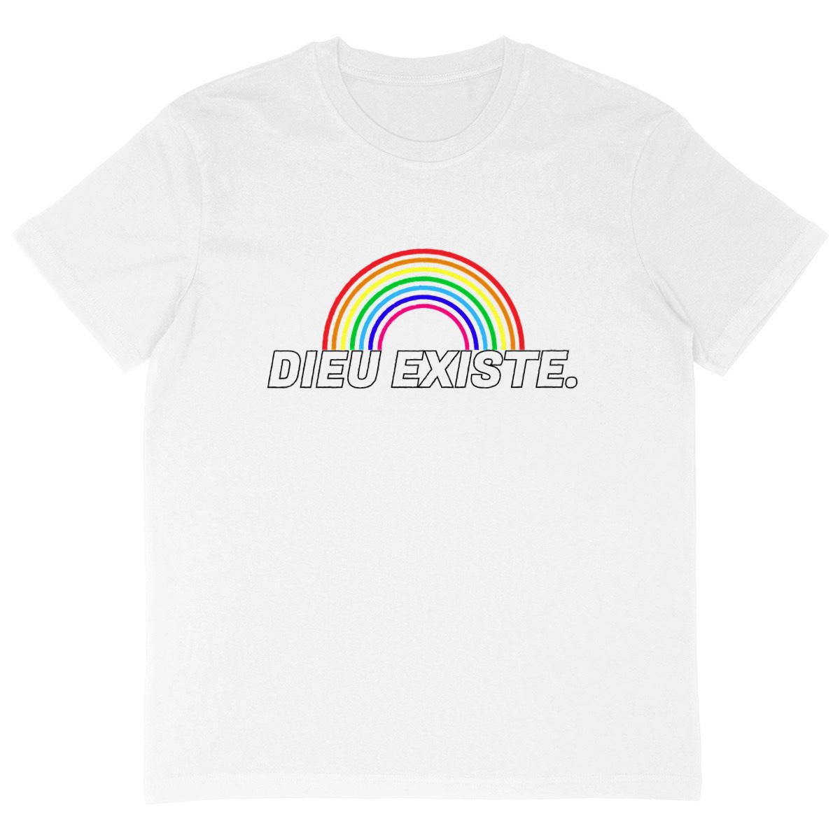 Image back T-shirt Oversized "Arc de Dieu" - Blanc