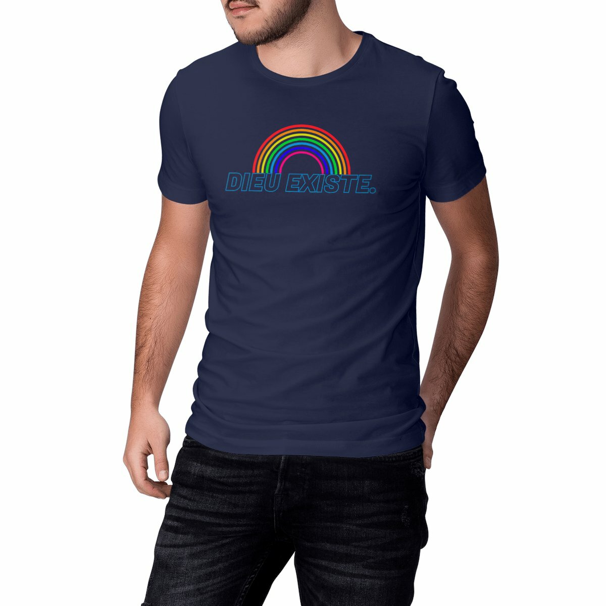 Image front T-shirt Unisexe "Arc de Dieu" - Marine