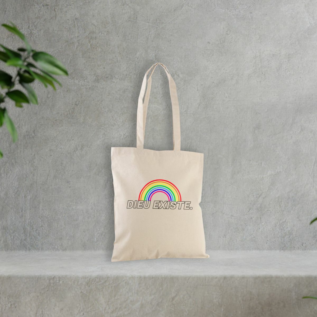 Image front Totebag épais "Arc de Dieu" - Naturel