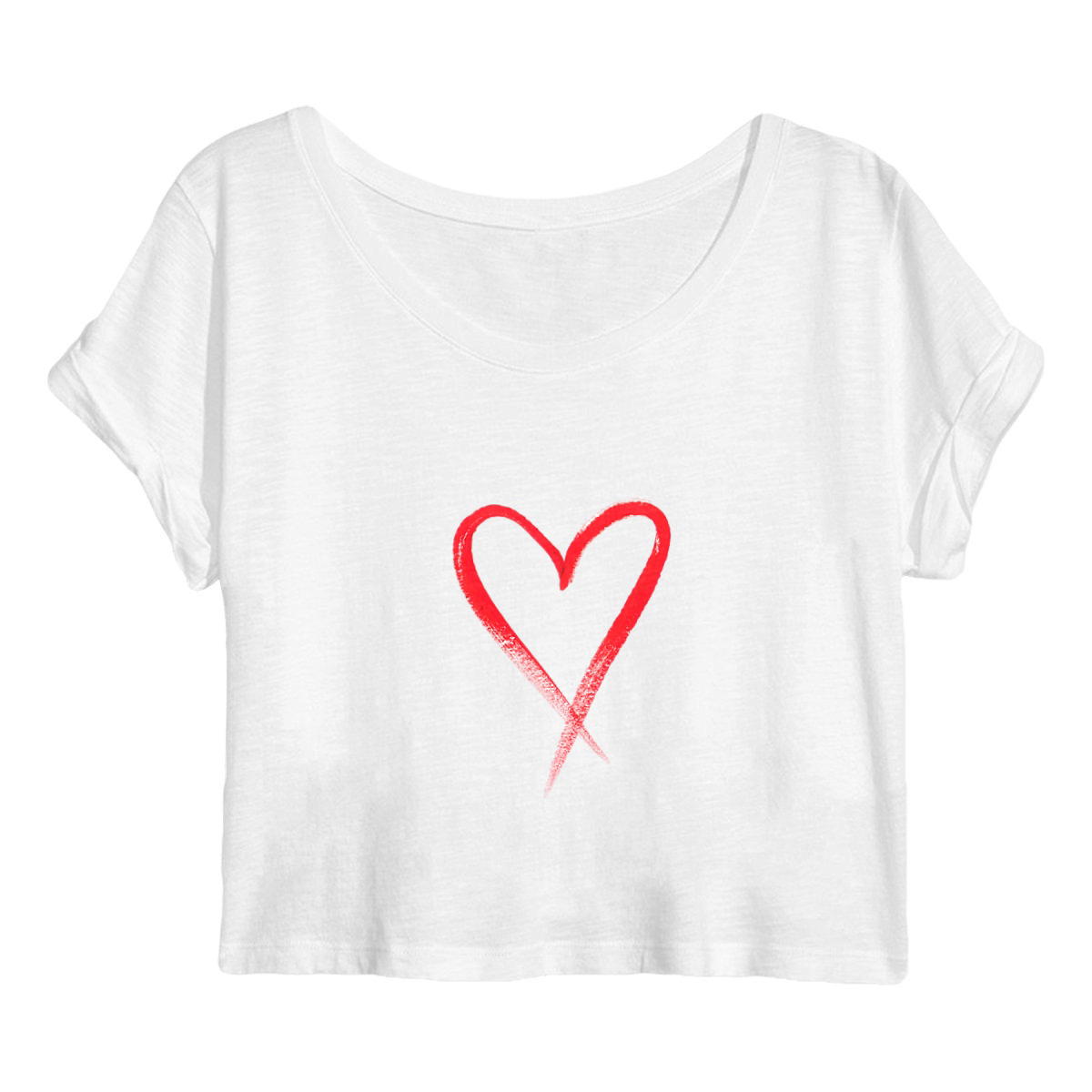 Image front Crop top Femme Blanc de qualité supérieure