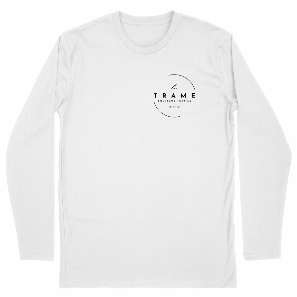 Image front T-shirt manches longues signature La Trame