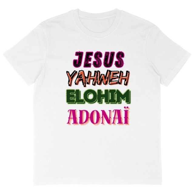 T-shirt : JESUS YAHWEH