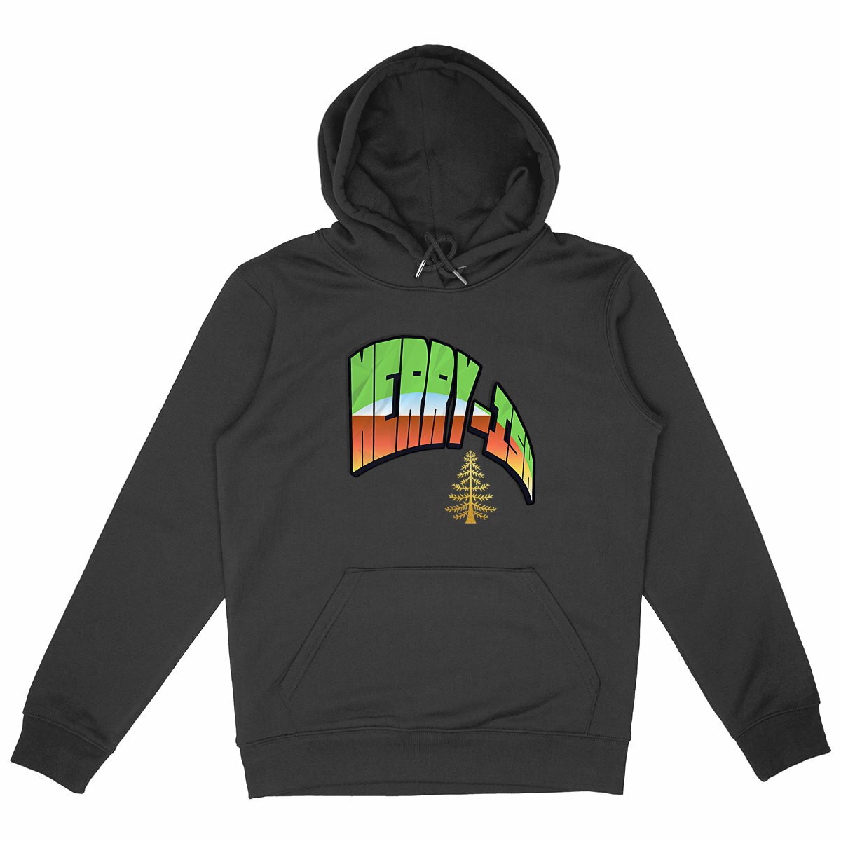 Merry-ish Unisex Heavyweight Hoodie | Holiday Graphic Hoodie | Kesef Artisan - Image