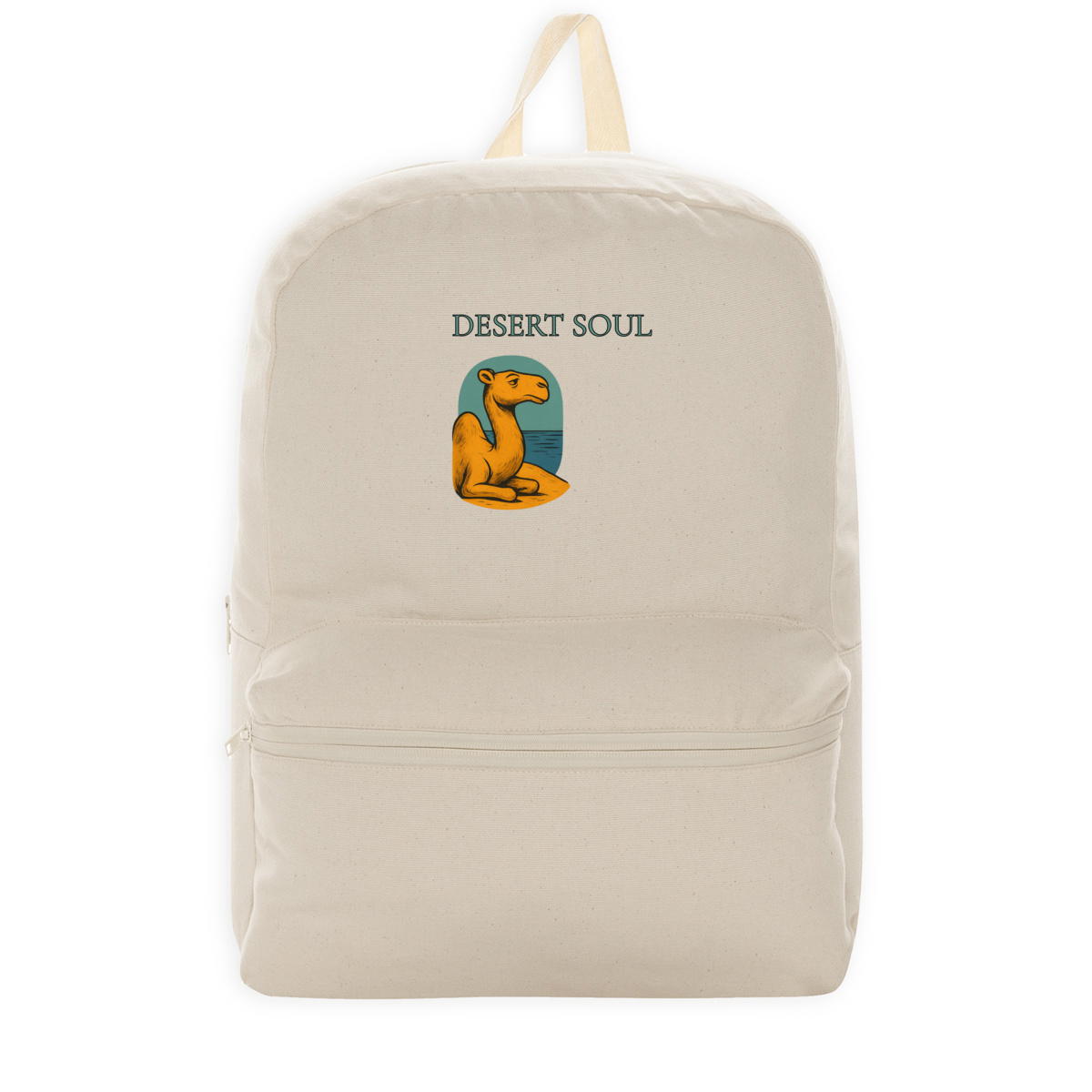 Desert Soul Minimalist Backpack | Aesthetic Camel Design – Kesef Artisan - Image