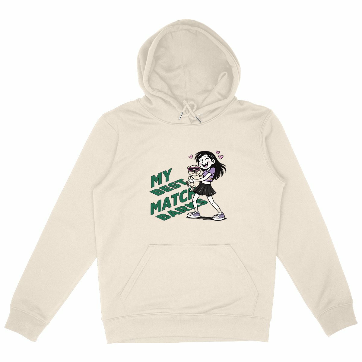 Unisex Heavyweight Hoodie| My Best Match Barks - Image