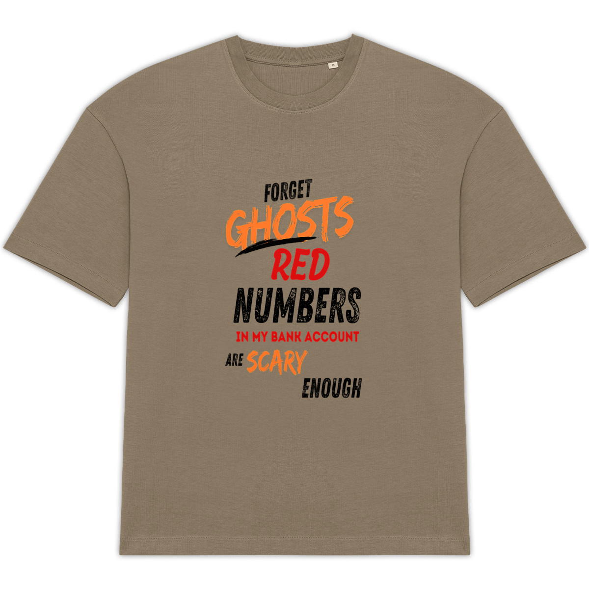 Red Numbers Bank Account -Unisex Oversized T-shirt - Image