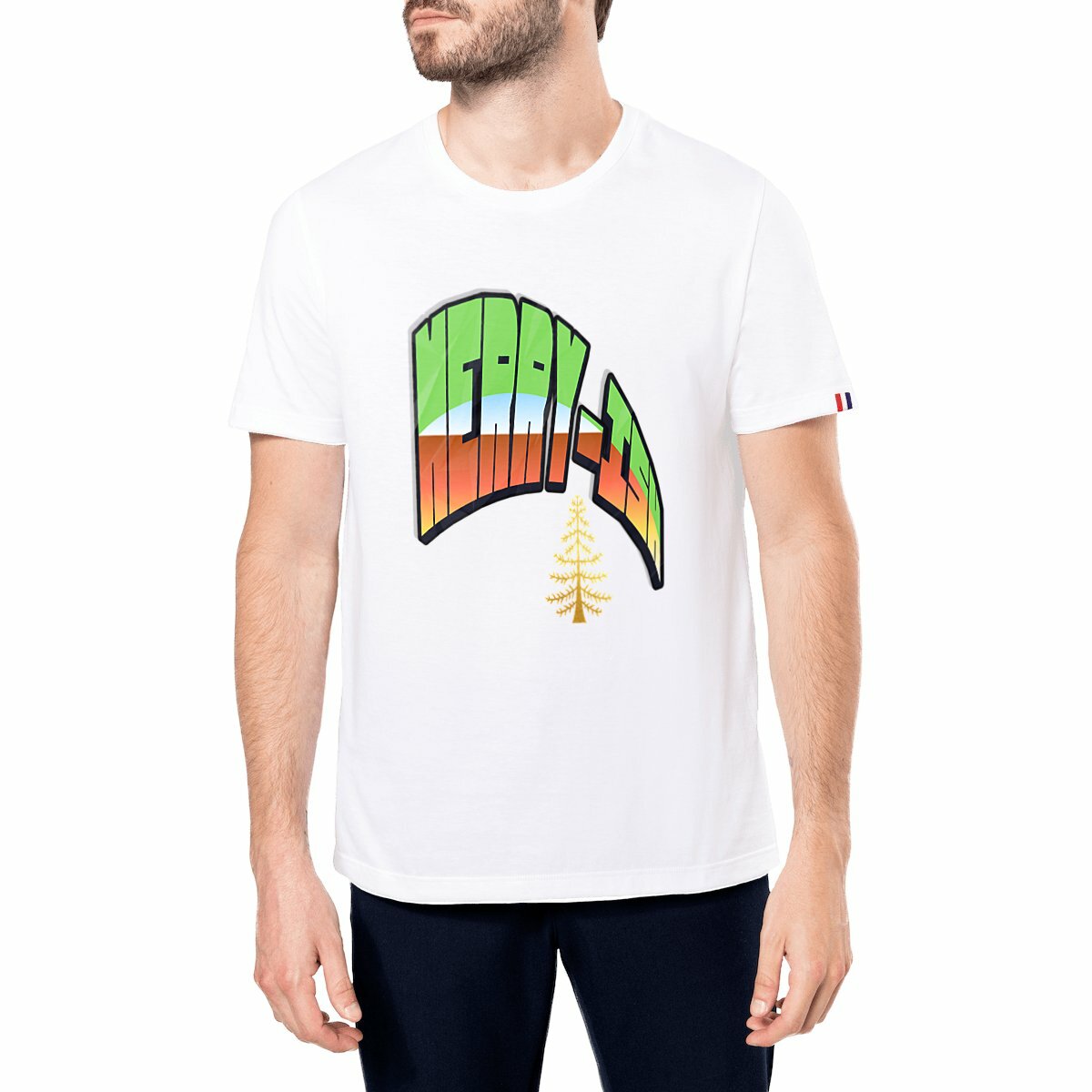 Merry-ish Men’s T-Shirt | Made in France | Holiday Graphic Tee | Kesef Artisan