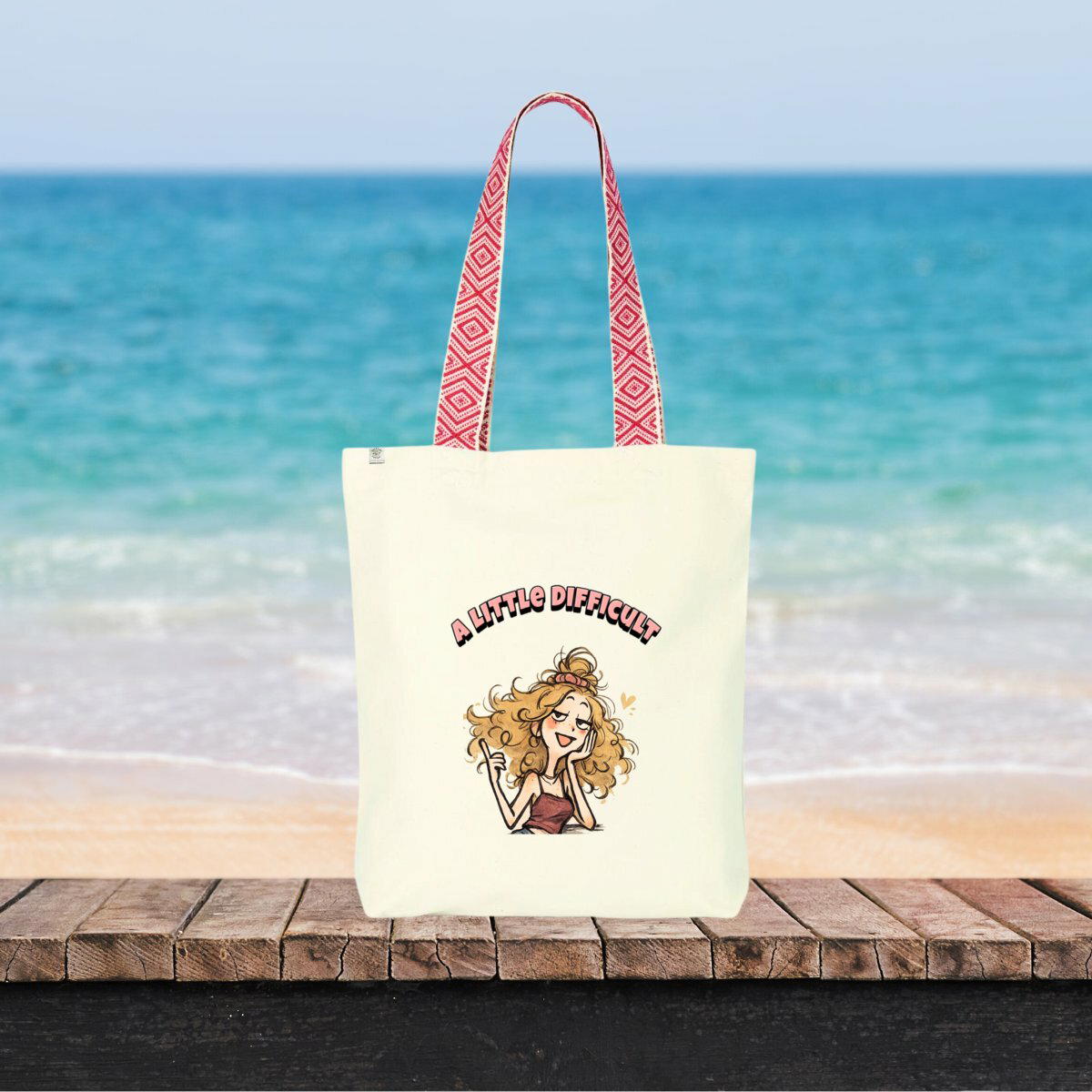 A Little Difficult Doodle Tote Bag