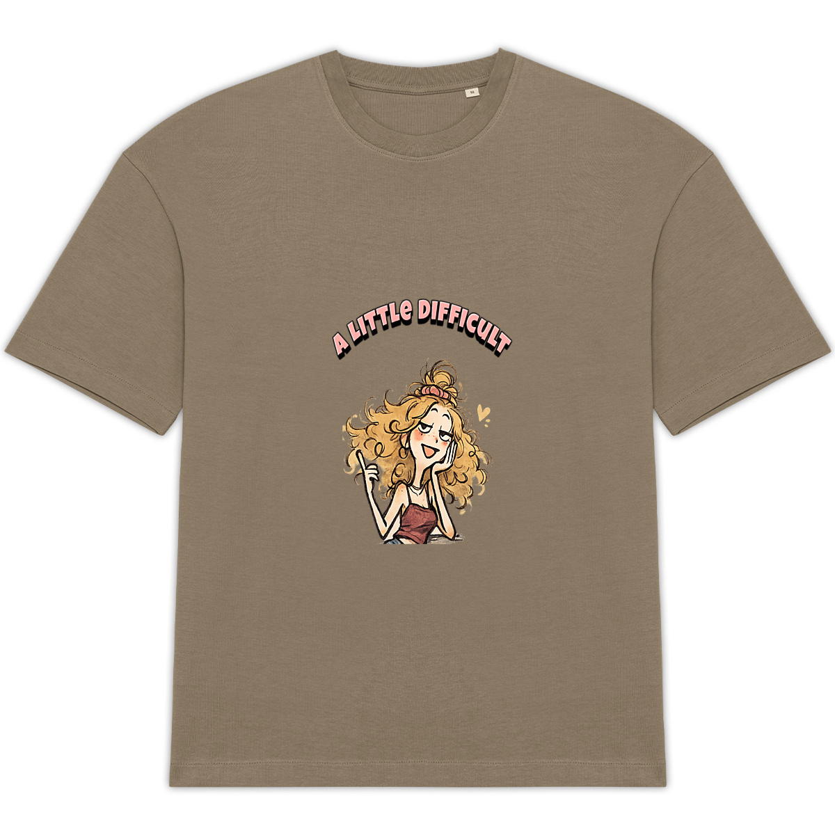 A Little Difficult Oversized T-Shirt - Image