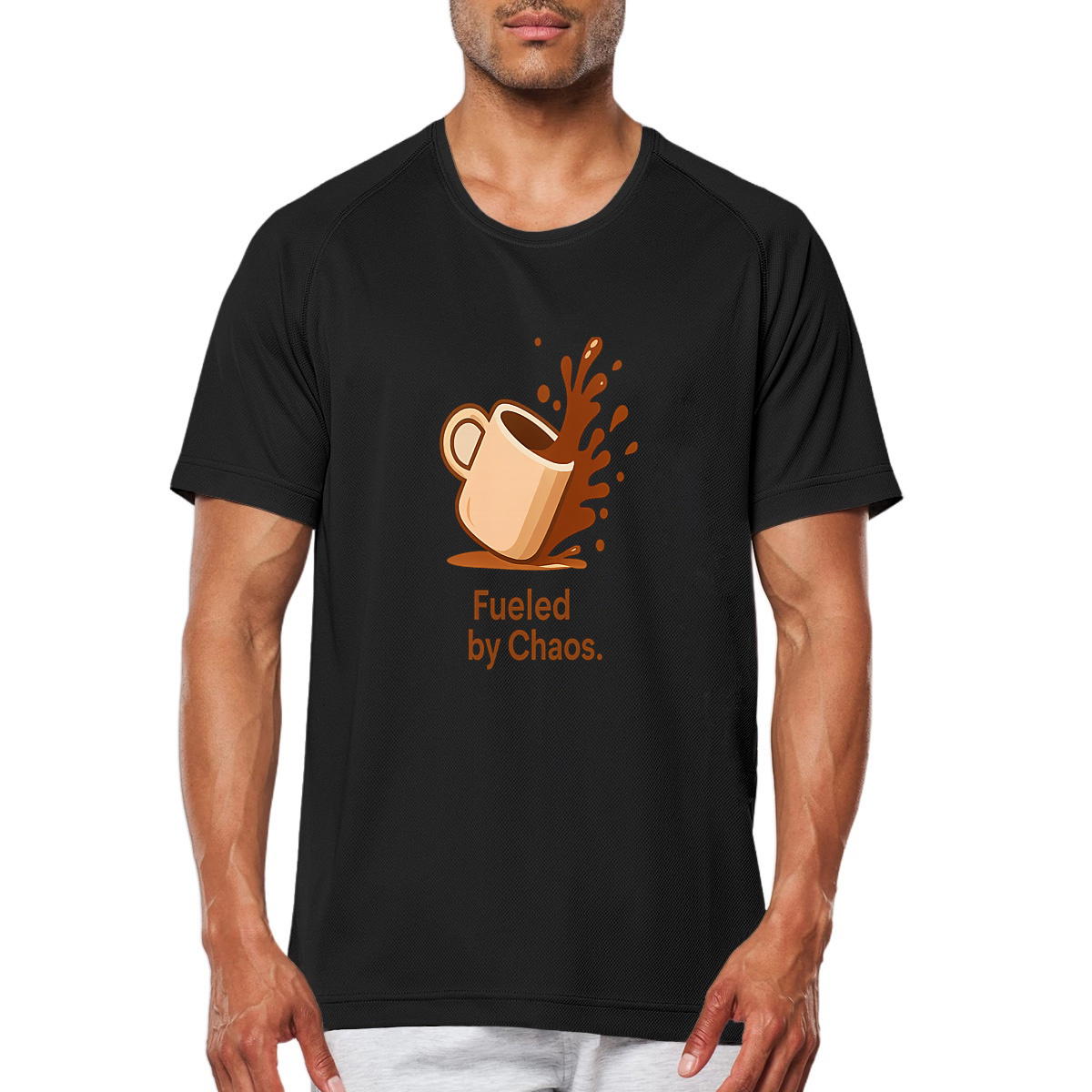 Men’s Recycled Sports T-Shirt – Fueled by Chaos | Kesef Project