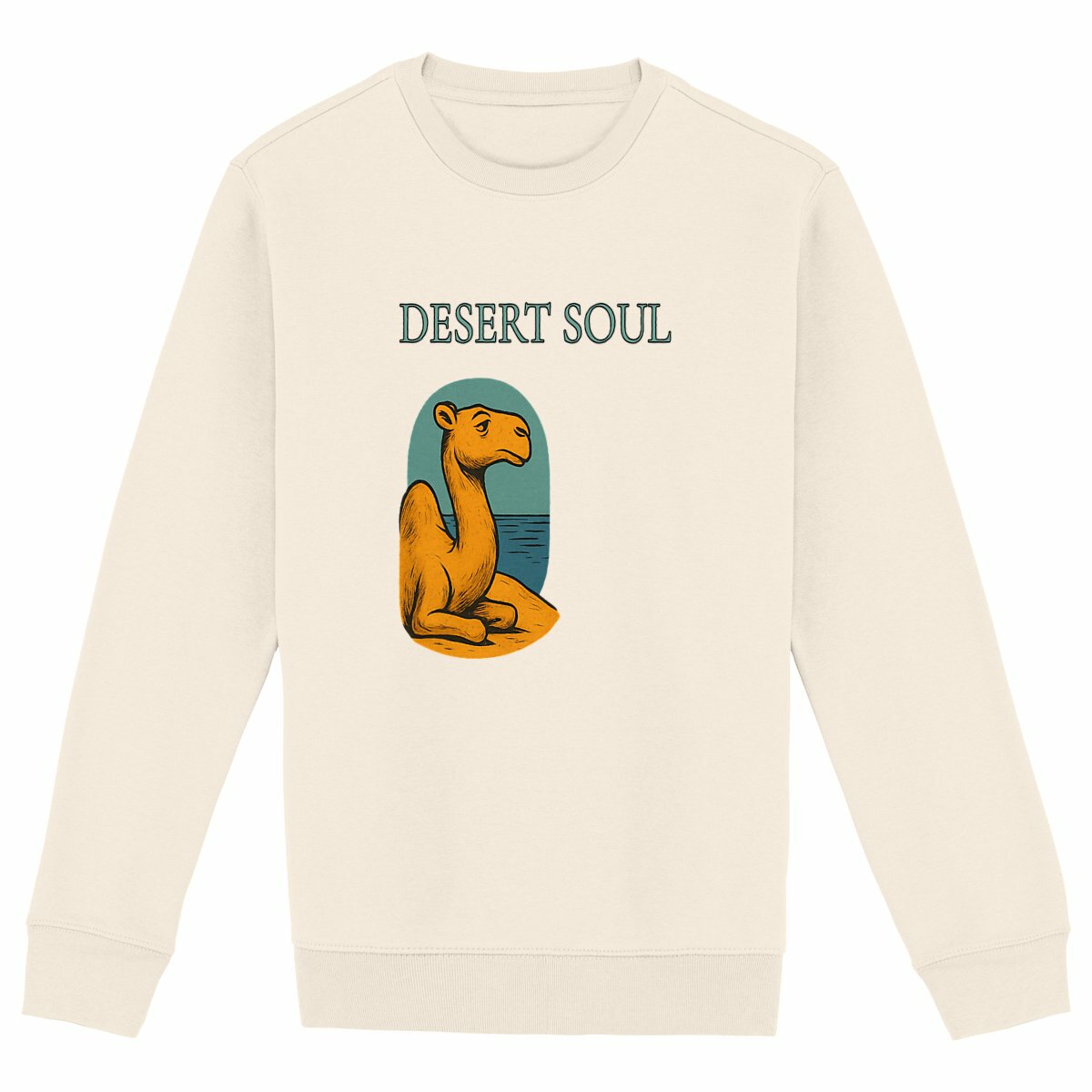 Desert Soul Camel Sweatshirt | Minimalist Aesthetic – Kesef Artisan - Image