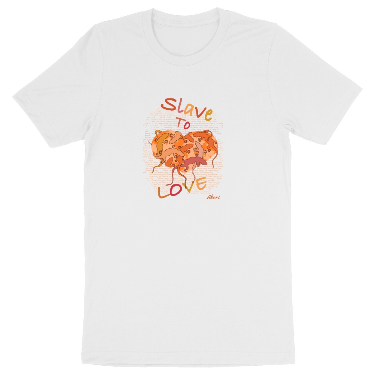 Image front SLAVE TO LOVE UNISEXE ORANGE