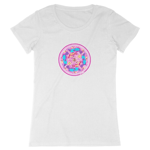 Image front BANC DE POISSONS ROSES FEMME