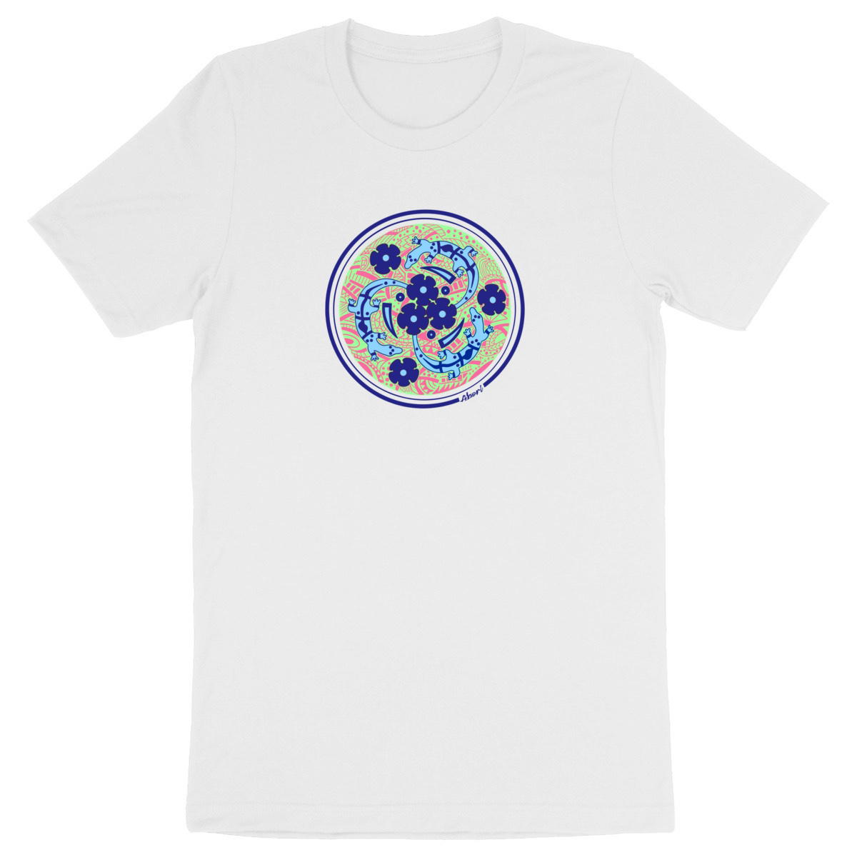 Image front GOANNAS FLEURS BLEUS UNISEXE