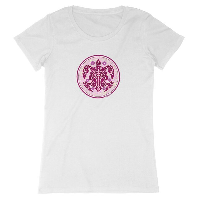 Image front TORTUE TRIBAL ROSE FEMME