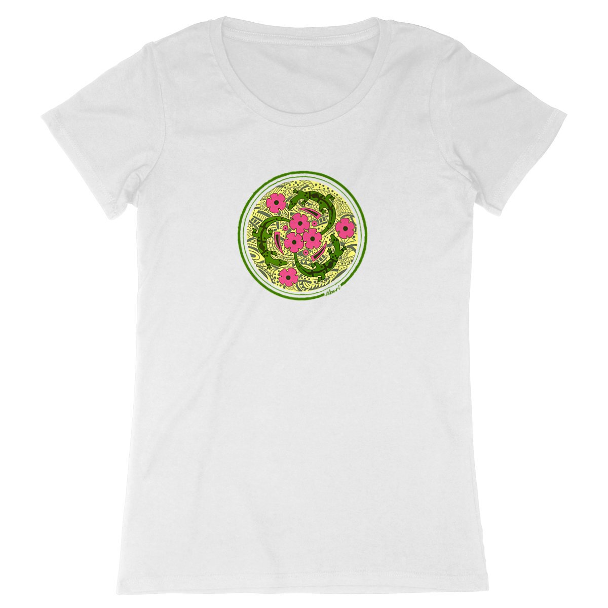 Image front GOANNAS FLEURS VERTS FEMME