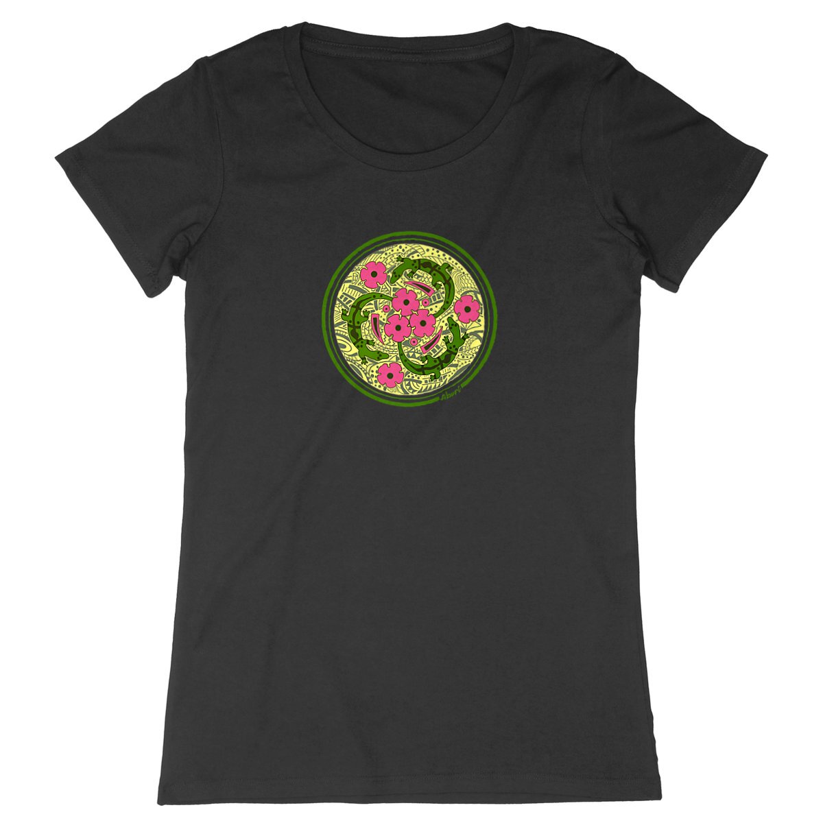 Image back GOANNAS FLEURS VERTS FEMME