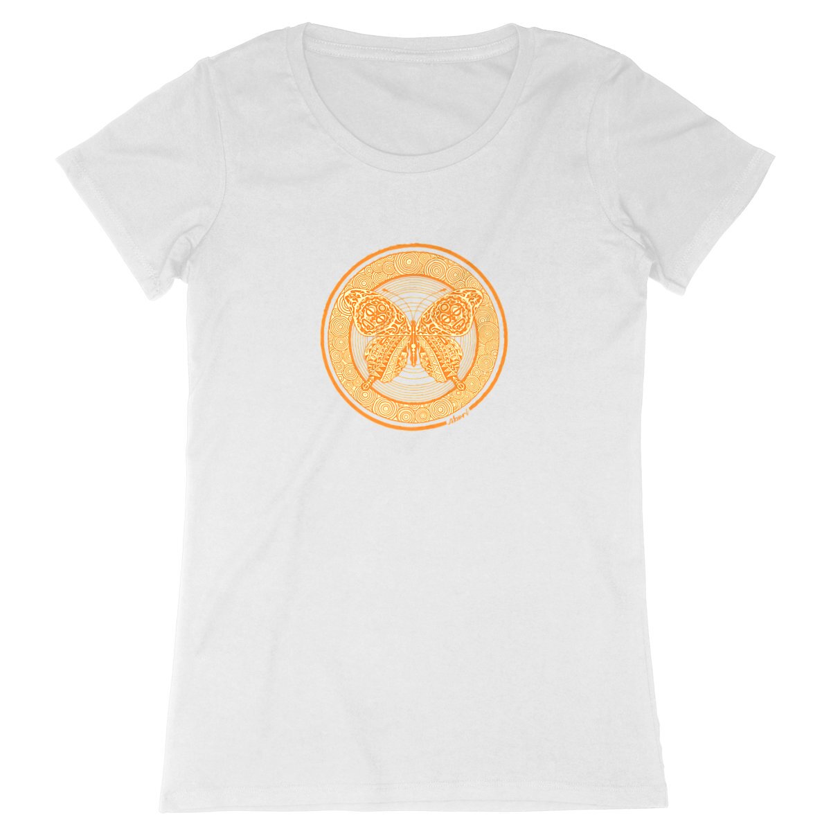 Image front PAPILLON LIBRE ORANGE FEMME