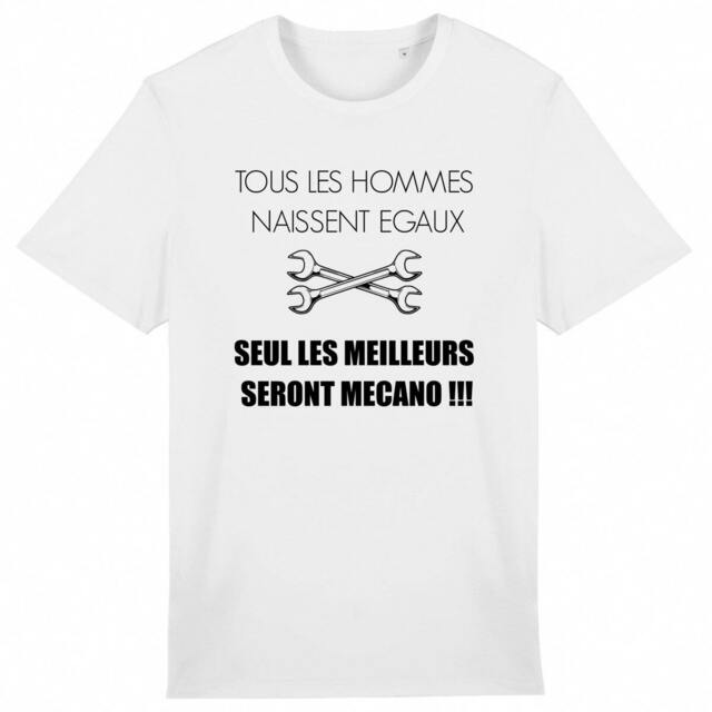 Image back cadeau Tous les homes naissent égaux les meilleurs seront mécanos mécanicien humour