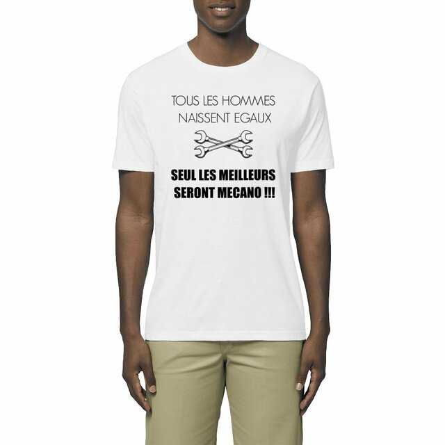 Image front cadeau Tous les homes naissent égaux les meilleurs seront mécanos mécanicien humour