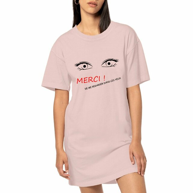 Image front merci de me regarder dans les yeux cadeau sexy humour drague