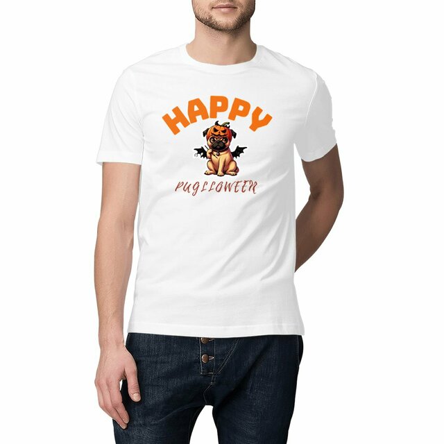 Image front CADEAU HUMOUR CHIEN CARLIN PUG HALLOWEEN 