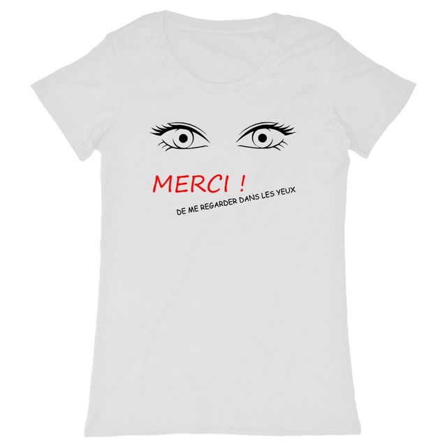 Image back merci de me regarder dans les yeux cadeau sexy humour drague