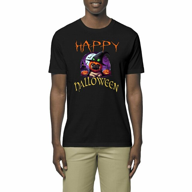Image front CADEAU HUMOUR CHIEN CARLIN PUG HALLOWEEN 