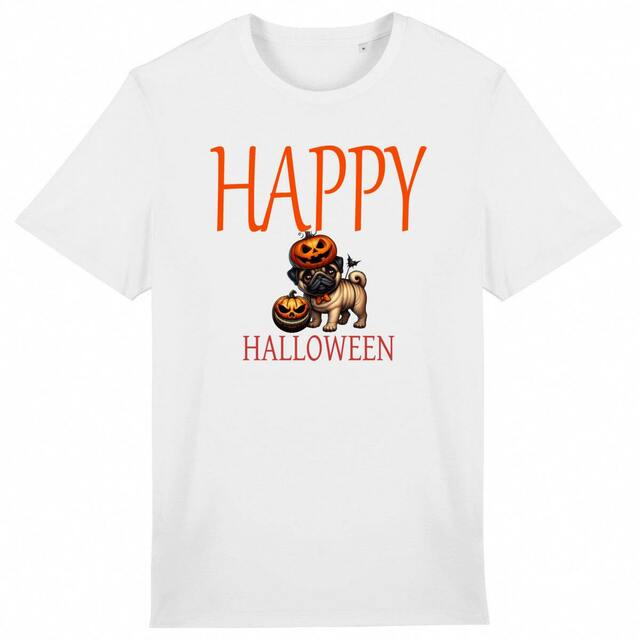 Image back CADEAU HUMOUR CHIEN CARLIN PUG HALLOWEEN